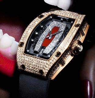Richard Mille Replica Watch RM 007 red gold diamond